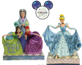 CINDERELLA Transformation , Lady Tremaine, Anastasia & Drizella  2 Jim Shore beelden retired *