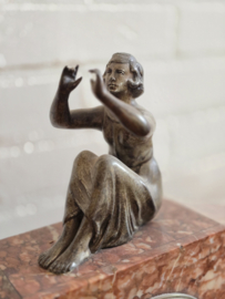 Art Deco Klok Ca1925 Frankrijk 3-delig