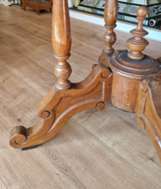 Tafel WIllem III H76cm Ø105cm Circa 1880 Teakhout