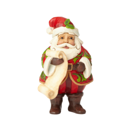 Santa Holding List Mini Figurine H9cm Jim Shore 6001495 * Retired
