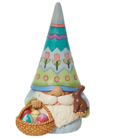 Easter Gnome with Basket & Choc. Bunny H19cm Jim Shore 6012586