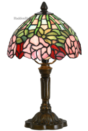 6161 * Tafellamp Tiffany H39cm Ø21cm Pastella