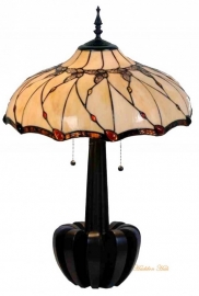 5345 Tiffany tafellamp H72cm Ø50cm Black Butterfly