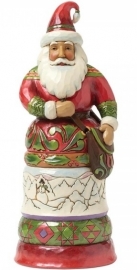 Kindly Kris Kringle H 24cm Jim Shore Santa KERSTMAN 4042964 uit 2014 retired, laatste exemplaren *