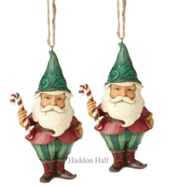 Wonderland Gnome H13cm Set van 2 Jim Shore Hanging Ornament  4058749 retired *