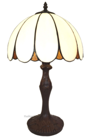 6147 *Tafellamp H48cm met Tiffany kap Ø31cm Dome