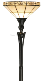 3087 Vloerlamp Uplight H174cm met Tiffany kap Ø32cm Serenity