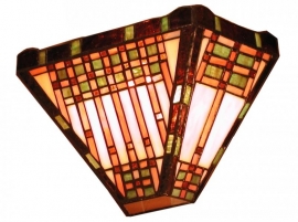 9141 Wandlamp Tiffany B30cm Schelpmodel