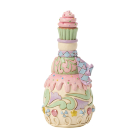 Sweets Pastel Snowman with Cake H 16cm Jim Shore 6018893 PREORDER