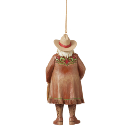 Santa in Cowboy Hat Hanging Ornament H12cm Jim Shore 6012971 *