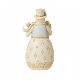 Holiday Lustre Snowman Blessing Bloom H24cm Jim Shore 6009398 retired, laatste exemplaren *