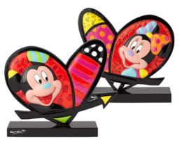 Mickey & Minnie Mouse Heart Icon H13cm Disney by Britto 6001005 RETIRED