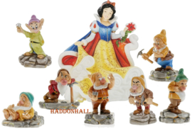 Snow White & the 7 Dwarfs - Set van 8 English Ladies Figurines