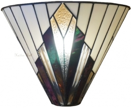 T026W Wandlamp Tiffany B31cm Schelpmodel "Astoria"