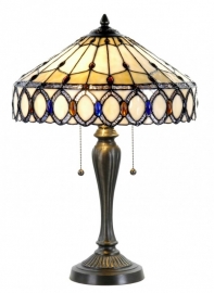 5497 * Tafellamp Tiffany H58cm Ø40cm Kendal