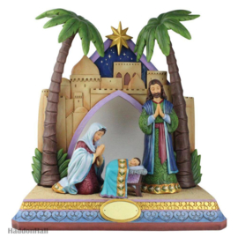 Holy Family & 3 Kings - Heilige Familie + Stal  & 3 Koningen - Limited Edition - Jim Shore 6006707 *