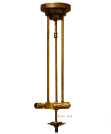 7855 ' Hanglamp met Tiffany kap 37x37cm Pyramide