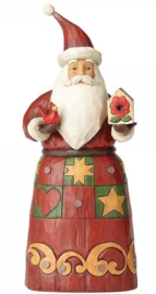 Folklore Santa with Bird House H 26 cm Jim Shore 4058763 retired *