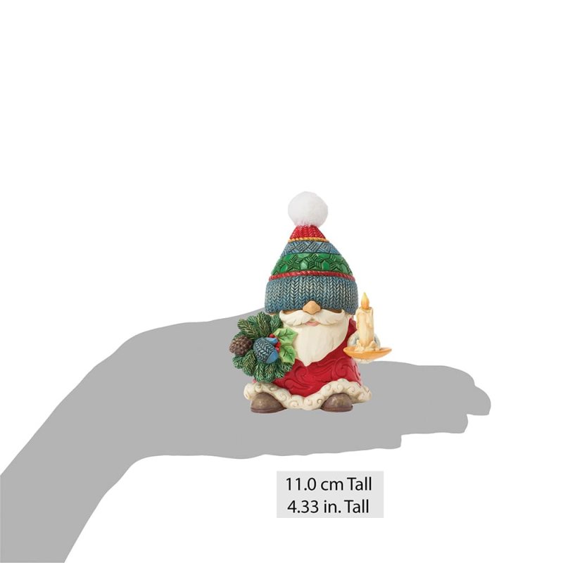 Gnome with Chamber Candle "Let it Glow" H11cm Jim Shore 6017286 , retired , beperkte voorraad