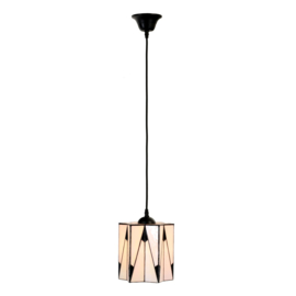 8406 Hanglamp Tiffany Ø20cm Textielsnoer French Art Deco