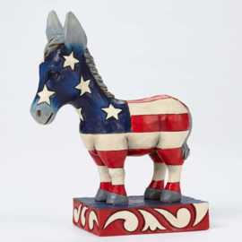 Patriotic Donkey H13cm Jim Shore 4052078 retired item from 2015