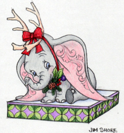 Dumbo as a Reindeer - Jim Shore 6008985 retired *