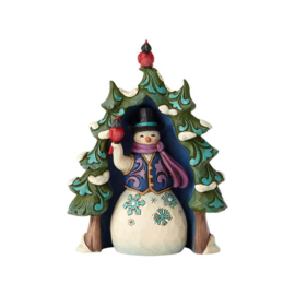 Snowman & Tree H9cm 2-delig Jim Shore 4060313 retired *