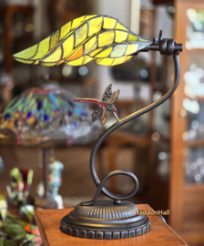 5507 Bureaulamp H45cmmet Tiffany kap en Libelle '
