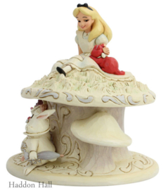 Alice in Wonderland White Woodland H17cm Jim Shore 6005957 retired *