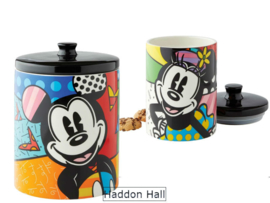 Mickey H24cm & Minnie H18cm Cookie Jar Set Disney by Britto , retired