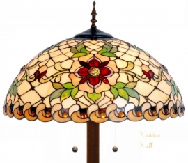 9931 9454 * Vloerlamp Tiffany  Ø50cm Santana Ronde voet