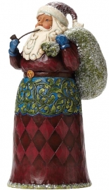 Rejoice & Be Glad  23cm Jim Shore Santa 4047677 uit 2015 Kerstman retired. uitverkocht