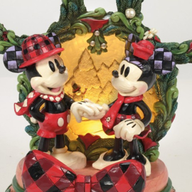 Mickey & Minnie "Magical Winter Moments" Diorama H19,5 Jim Shore 6016880FE * let op, lees de omschrijving.