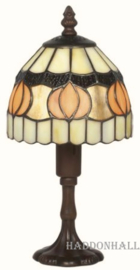 Y103 Tafellamp H29cm met Tiffany kap Ø15cm Lightpink