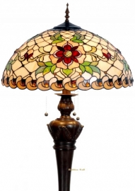 9931 9459 * Vloerlamp Tiffany  Ø50cm Santana Bolling in de voet