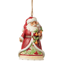 Santa Partridge in a Pear Tree Hanging Ornament Jim Shore 6013136 *