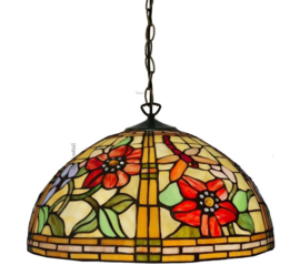 9933 * Hanglamp Tiffany Ø40cm  Gardendragonfly