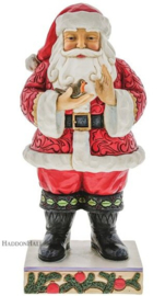 Santa with Robin H 25cm Jim Shore  European Exclusive A31105 retired, laatste exemplaren