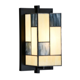 7869 * Mondriaan Wandlamp Tiffany H23cm 