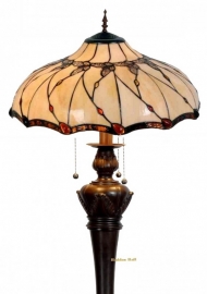 5345 9459 * Vloerlamp Tiffany Ø50cm Black Butterfly  Bolling in de voet