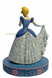 CINDERELLA  Castle Dress + BASE COLOR Ø13cm "Midnight at the Ball"  15cm Jim Shore 4045239 retired uit 2015 * beperkte voorraad