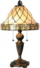 5408 * Tafellamp Tiffany H62cm Ø36cm "Filigrees"