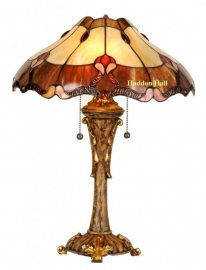 5377 * Jugendstil Tiffany tafellamp H53cm Ø40cm Liberty