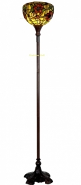 9932 * Vloerlamp H180cm met Tiffany kap Ø30cm Gardendragonfly leverbaar november