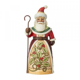 Santa with Holly Pint Sized H13,5cm Jim Shore 6009003