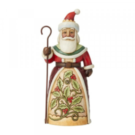 Santa with Holly Pint Sized *H13,5cm Jim Shore 6009003 retired