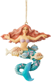 Coastal Mermaid & Coastal Lobster - Set van 2 Jim Shore Hanging Ornaments