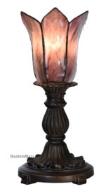 8184 Tafellamp Uplight met Tiffany kap Ø16cm Gentian Purple