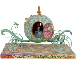 Cinderella Carriage & Cinderella & Mice , retired , both figurines signed by Jim Shore.