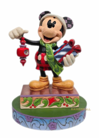 Mickey Santa H20 cm  4th Annual Worldwide Event + Jim Shore Base Color Ø16cm